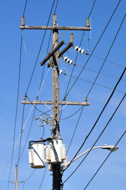 Electrical pole clipart