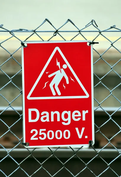 Sign veszély — Stock Fotó