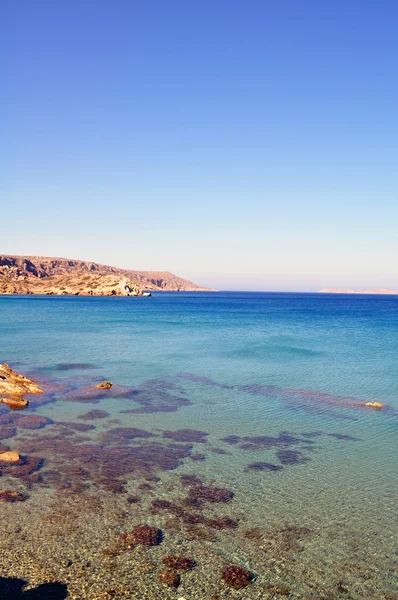 Вид на східному узбережжі острова Крит. — стокове фото