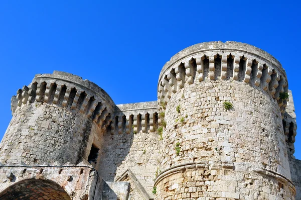 Medieval fortress of Rhodes. — Stockfoto