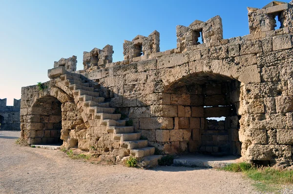 Средневековая крепость Родос . — стоковое фото