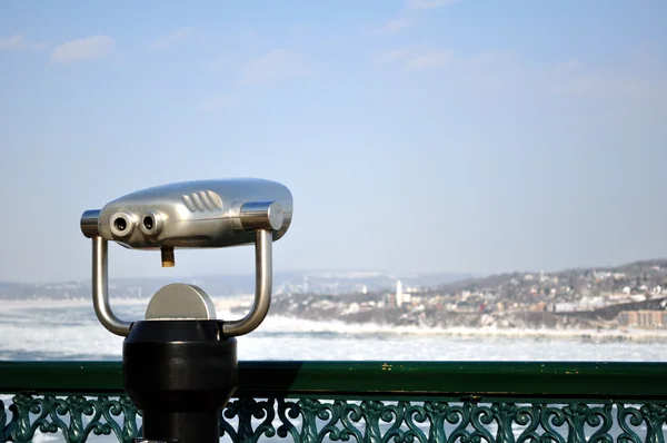 stock image Binocular, observation deck