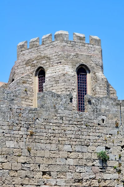 Mittelalterliche Festung der Rhodos, Griechenland. — Stockfoto