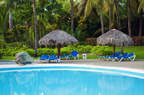 stock image Pool at holiday resort.