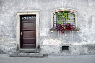 Simple old house facade.