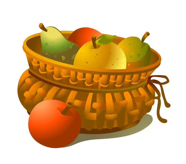 Basket of fruits — Stock Photo, Image