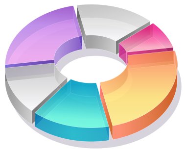 Business pie chart clipart