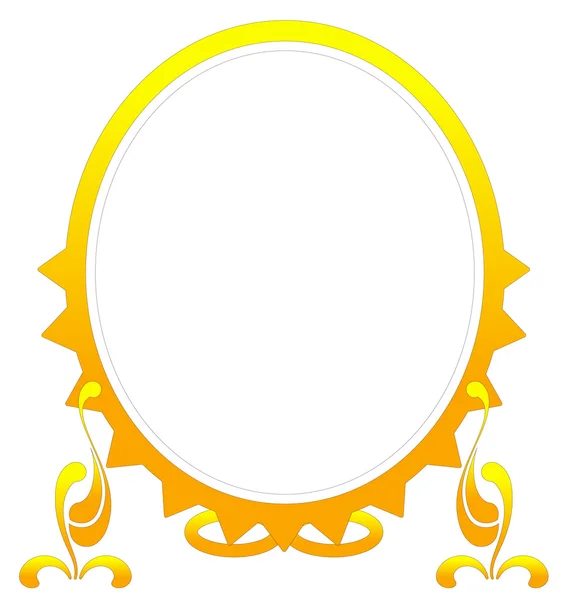 Cadre miroir or — Photo