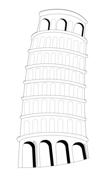 Schiefer Turm von Pisa Italien — Stockfoto