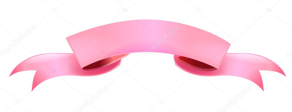  Pink Ribbon Banner Stock Photo realrocking 2947246