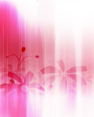 Pink flower background clipart