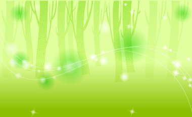 Green tree background clipart