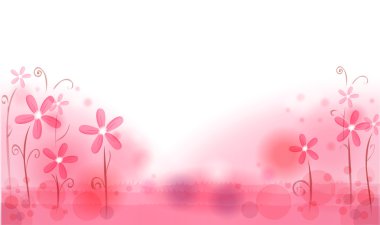 Abstract pink flower background clipart