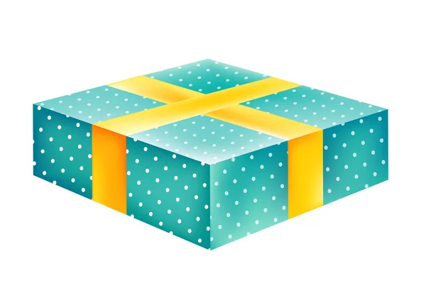 Caja de regalo azul —  Fotos de Stock