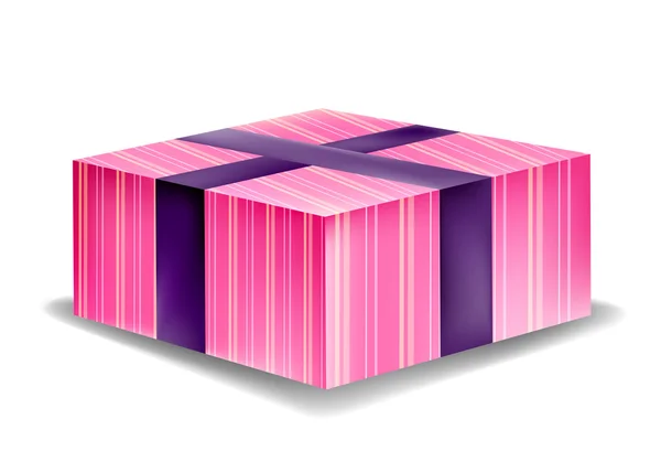 Rosa Geschenkbox — Stockfoto