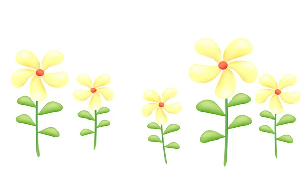 Gele wild flower — Stockfoto