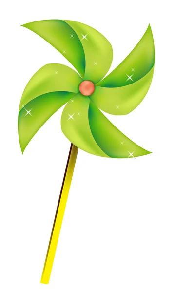 Green Windmill — Stock Photo, Image