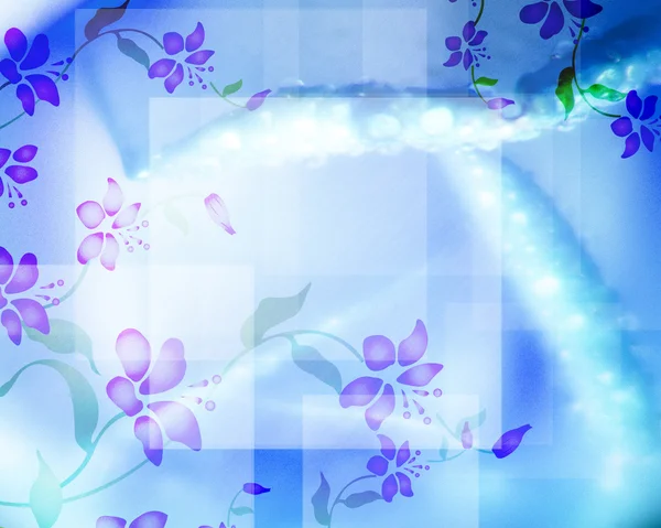 Arka plan mavi mor çiçek — Stok fotoğraf