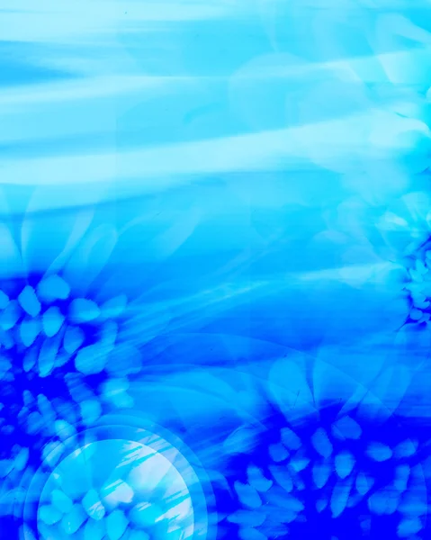 Astratto sfondo blu fiore — Foto Stock