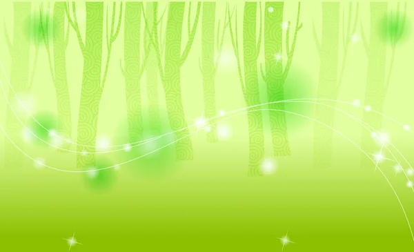 Gröna träd bakgrund — Stockfoto