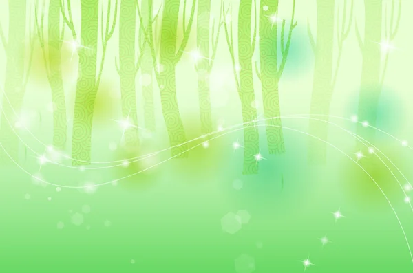 Зеленый фон дерева — стоковое фото