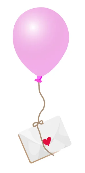 Ballon och kuvert — Stockfoto