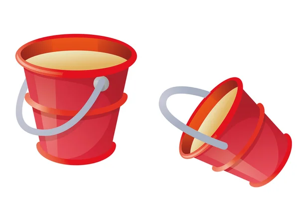 Red bucket — Stock Photo, Image
