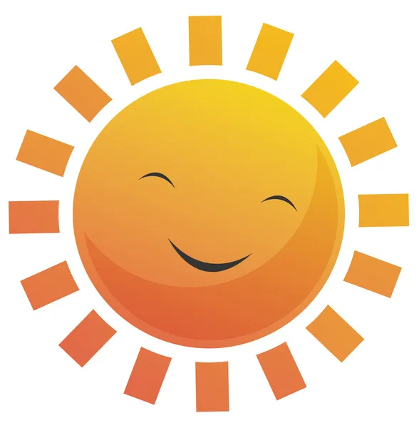 Cartoon Sun Face — Stock Photo, Image