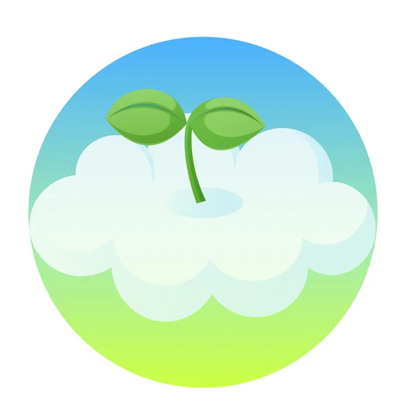 Leaf cloud — Stock Photo, Image