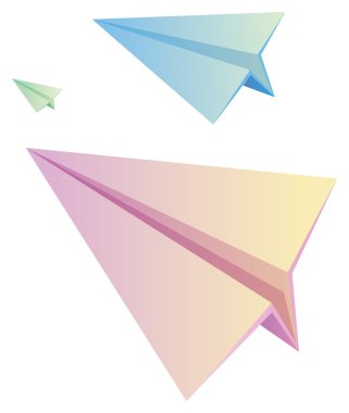 Paper plane clipart