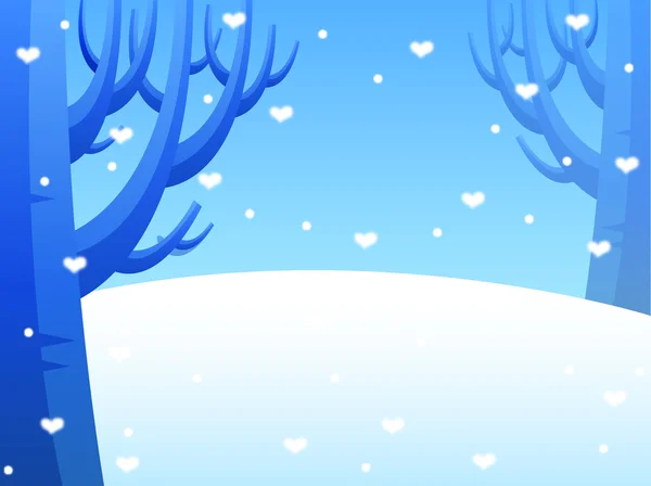 Snow,night,tree — Stock Photo, Image