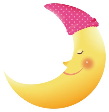Moon Smiling clipart