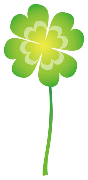 stock image Green Clover with four leaves