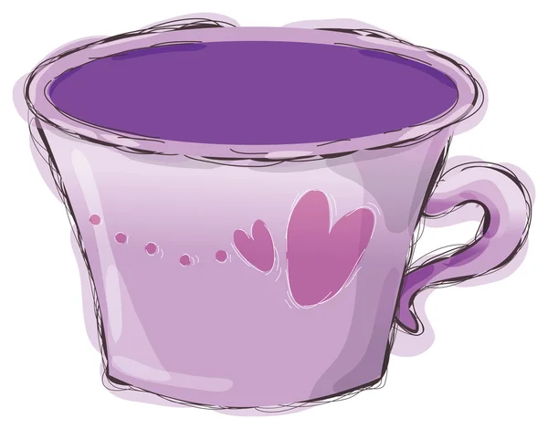 Purple cup — Stock Photo, Image