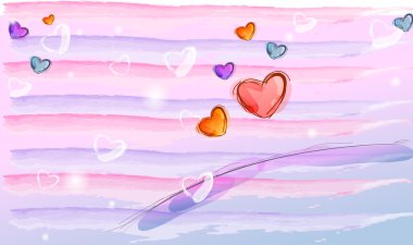 Heart background clipart