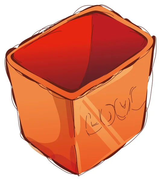 Kırmızı kutu — Stok fotoğraf
