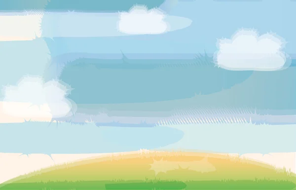 Himmel und Rasen — Stockfoto