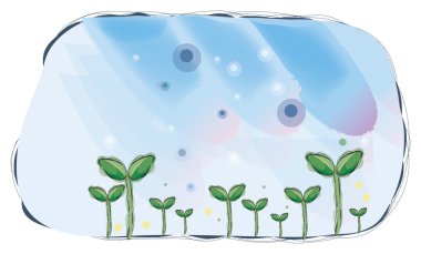 Seeding and sky clipart