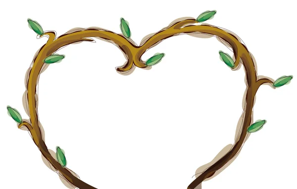 Liście w kształcie serca — Zdjęcie stockowe