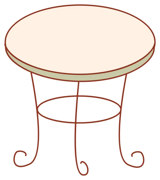 Uma mesa redonda — Fotografia de Stock