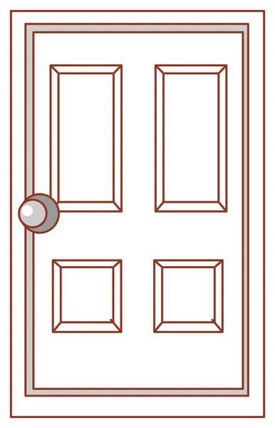 Una puerta blanca — Foto de Stock