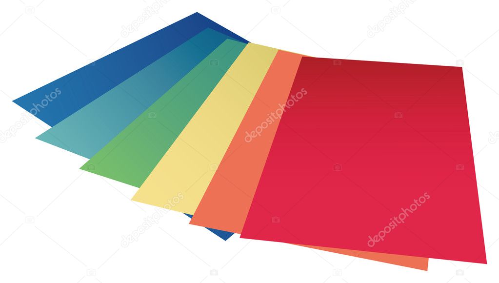 Colourful paper