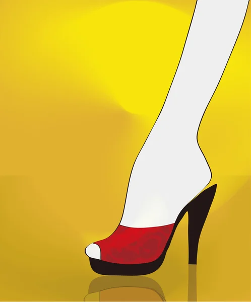 Red heel — Stock Photo, Image