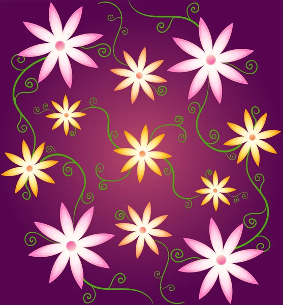 Květinové vzory — Stock fotografie