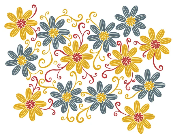 Daisy flower pattern — Stock Photo, Image