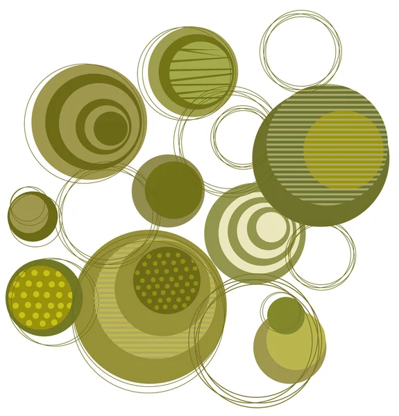 Wzór zielony okrąg — Zdjęcie stockowe