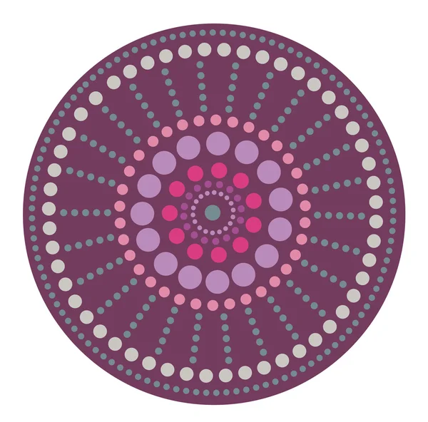 Фиолетовый круглый узор — стоковое фото