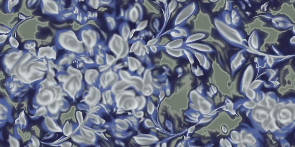 Bloemenpatroon damast — Stockfoto
