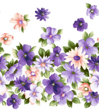 Purple flower clipart