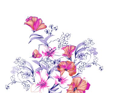 Purple flower clipart